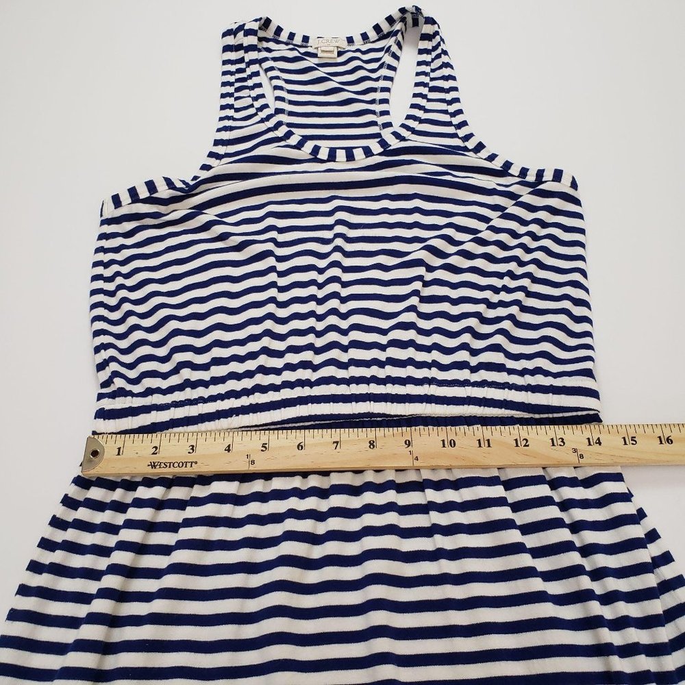 J. Crew Striped Print Sleeveless Maxi Tank Dress - Picture 7 of 11